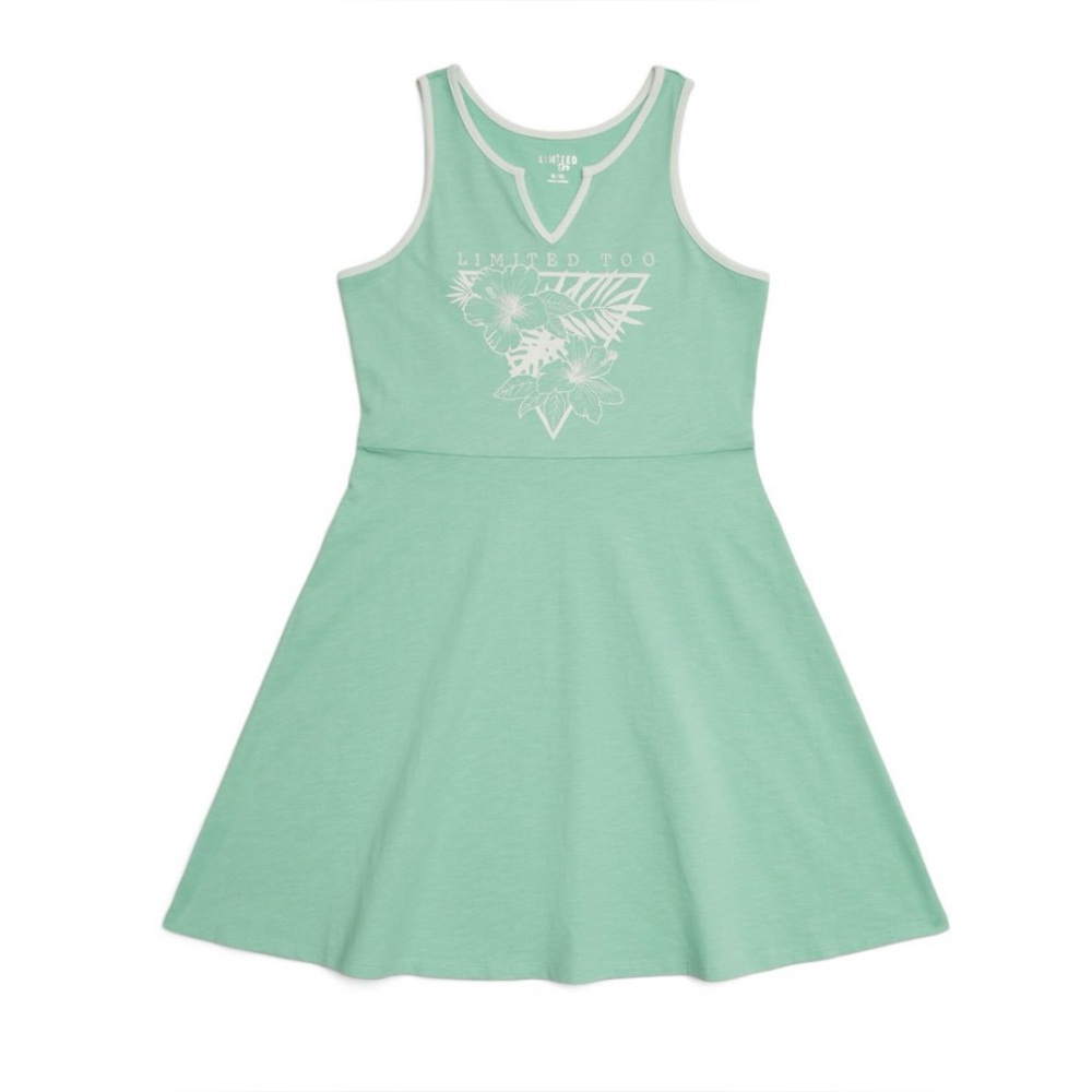 Limited Too Active Sleeveless Dress Sz XL 16/18 NWT 100% Cotton